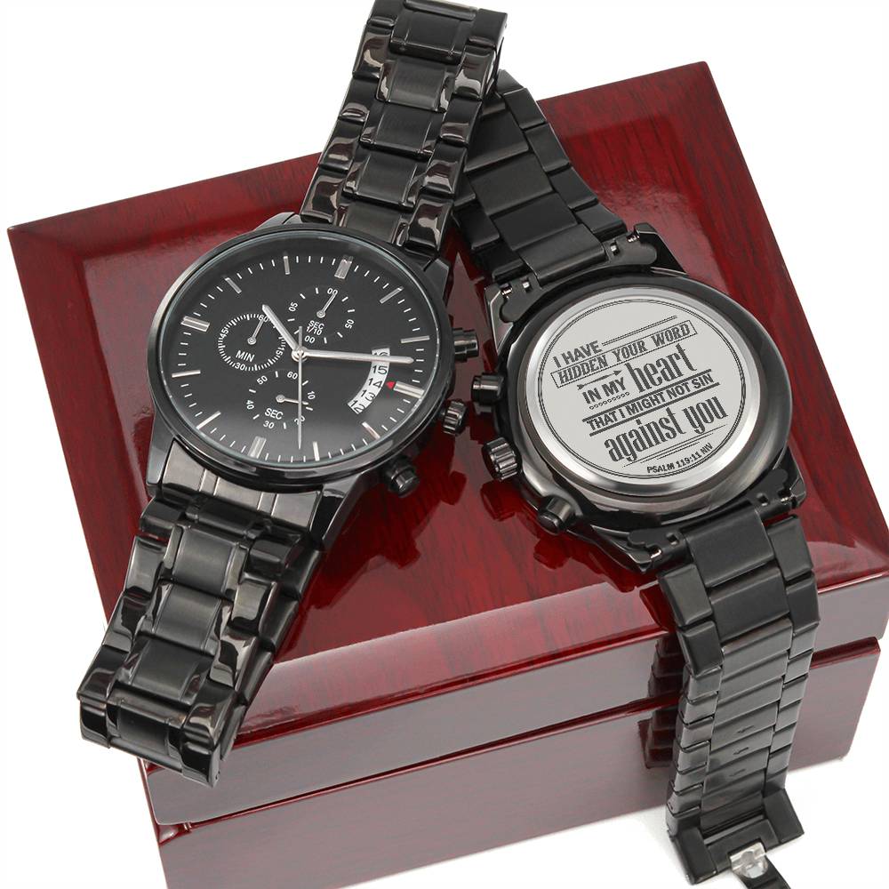 Men's Watch, I Have Hidden Your Word, Psalm 119:11